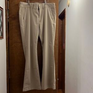 American Eagle Womens Kickboot Jegging Pants Khaki Super Stretch Boot Cut 14.